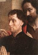 GOES, Hugo van der Portrait of a Donor with St John the Baptist dg china oil painting artist